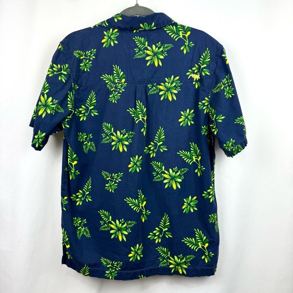 Mountain Khakis Mens Sz S Navy Floral Relaxed Fit Short Sleeve Button Up Shirt - Picture 4 of 9